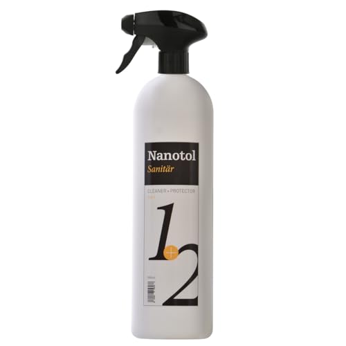 Nanotol Sanitär 1+2, Hybrid Profi Badreiniger mit Lotuseffekt, reinigt, entkalkt und versiegelt gleichzeitig NS21-6 (1000 ml)