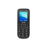 SPC Talk - Mobiltelefon einfach zu bedienen, 4,6-cm-Display (1,8 Zoll), großer 800-mAh-Akku, FM-Radio, Dual-SIM, Taschenlampe und Rückkamera, Schwarz