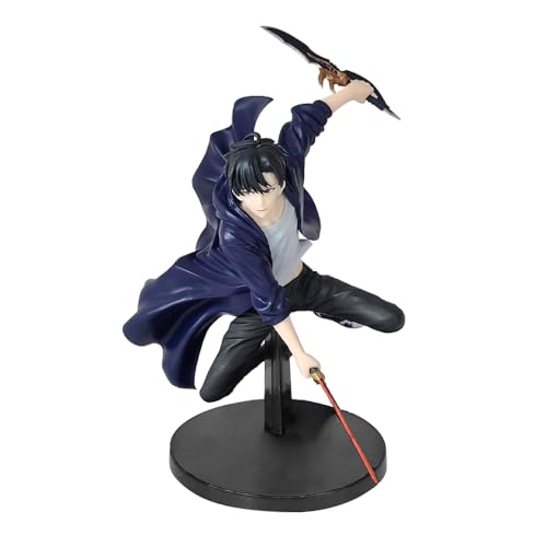 Sung Jin Woo Figur Statue 13CM Sung Jin Woo Action Figure Kampfstellung Position Model PVC Cartoon Charakter Modell Sammelfigur Geschenke für Fans