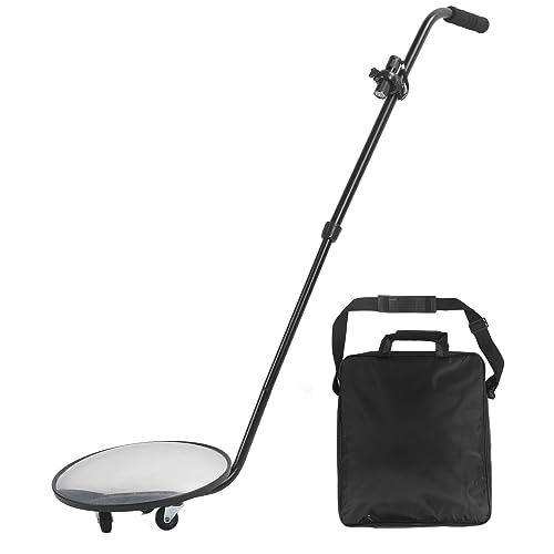 Fahrzeug-Unter-Auto-Inspektionsspiegel, 30 Cm Durchmesser, Sicherheitsspiegel mit Rädern und Licht für Mechaniker, Automobil