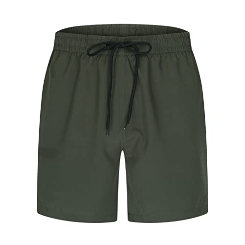 Badehose Herren Sport Casual Shorts Einfarbig Große Strand Surfen Strandhose Schwimmen(GN1,M)