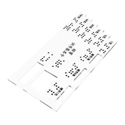 Ipetboom Acryl-braille-karte Für Blinde Hilfsinstrument Zur Bank Und Geldtransaktion Kompakte Und Zuverlässige Blindenschrift-kartenlesehilfe Für Mehr Selbstständigkeit Und Vertrauen
