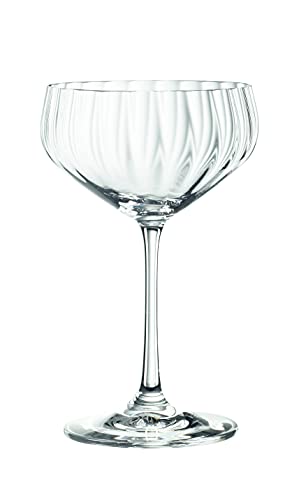 Spiegelau 4-teiliges Cocktailschalen-Set, Champagnerschale/Coupette Glas, Kristallglas, 310 ml, LifeStyle, 4450178