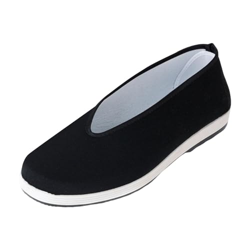 Amagogo -Schuhe, traditionelle chinesische Schuhe, Gummisohle, atmungsaktiv, rutschfest, bequeme alte -Schuhe, Kampfsportschuhe, 43