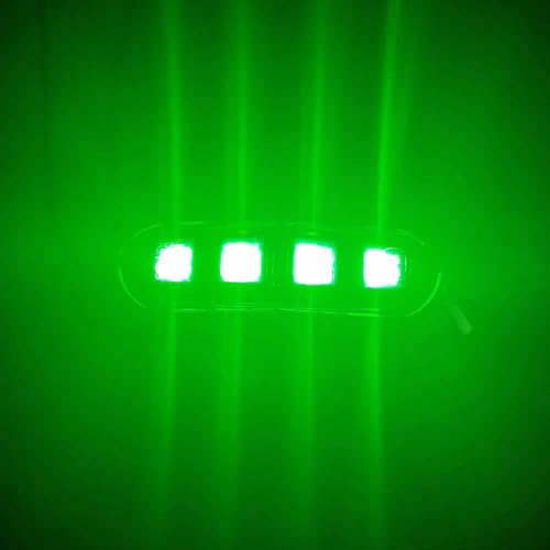 Pzuryhg Auto-Anhänger-Seitenmarkierungsleuchten, 4 LED-Rückseitenmarkierungen, IP67 wasserdichte LED-Seitenmarkierung, 12/24 V Blinker, LED-Anhängerleuchten, verbessertes Sicherheitslicht, Auto-Licht