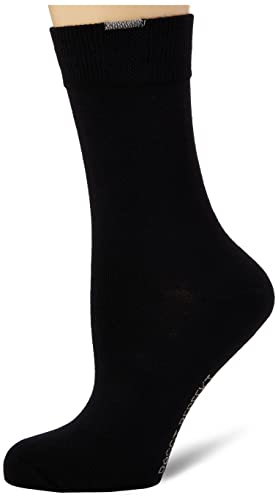 Nur Die 3er Pack Passt Perfekt Socken atmungsaktive Baumwolle einfarbig Komfortbund ohne drückende Naht Damen