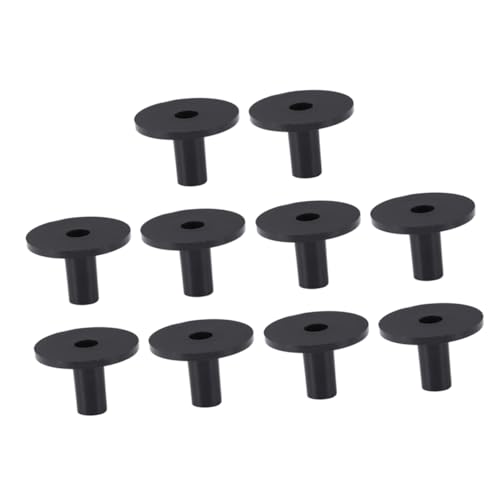JOINPAYA 10 Stück Beckenhalter Zubehör Schlagzeug Becken Ärmel Drum Kit Accessoires Ärmel für Beckenständer Drum-Stummschaltflächen Beckenständerhülse Plastik Black