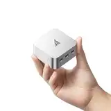 ACEMAGICIAN T8Plus Mini PC,12th Gen Ιntel Alder Lake N100 Mini PC (bis zu 3,40 GHz),12GB LPDDR5 256GB M.2 SSD Pocket Mini PC mit W11 Pro l Dual RJ45 | 4K HDMI*3 | WiFi 5 für Zuhause/Büro/Schule