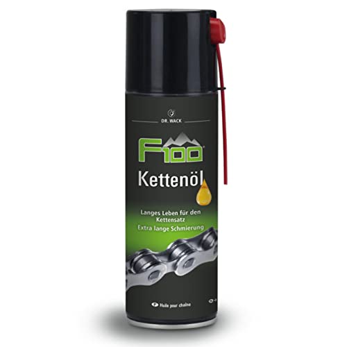 DR. WACK F100 Kettenöl für Fahrrad 300 ml - Kettenschmiermittel für weniger Verschleiß & Reibung - Kettenspray mit Langzeitwirkung - Schmiermittel für alle Fahrräder - Hcohwertige Fahrradpflege