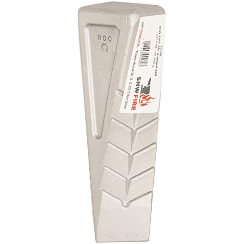 SHW-FIRE Alu-Spaltkeil, Drehspaltkeil, 800 g - Geschmiedet, 21 cm Länge, Perfekt für Baumfällarbeiten