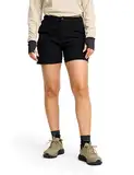 RevolutionRace Adventure Cargo Stretch Shorts für Damen, Leichte und Praktische Wandershorts, Black, L