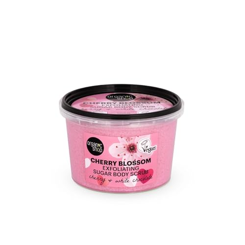 Organic Shop Cherry Blossom Peeling Sugar Body Scrub, 250 ml
