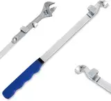 Schraubenschlüssel-Verlängerungswerkzeug 385 mm Zusätzlicher Hebel Verlängerungsschlüssel für Schraubenschlüssel Schraubenschlüssel Verlängerung Schlüsselverlängerung Offset Extension Wrench (Blau)