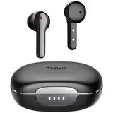 Tribit Bluetooth Kopfhörer, Kopfhörer Kabellos, Kopfhörer Kabellos Bluetooth, CVC 8.0 aptX HiFi Earbuds für Anrufe im Geräuschen, Tiefe Bässe, Schwarz