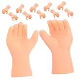 Generisch 6 Paare Hände aus Kunststoff für Puppenbau Realistische Ersatzteile für DIY Puppenherstellung Bastelzubehör und Reparaturprojekte Vielseitige Fingerkomponenten für Kreative
