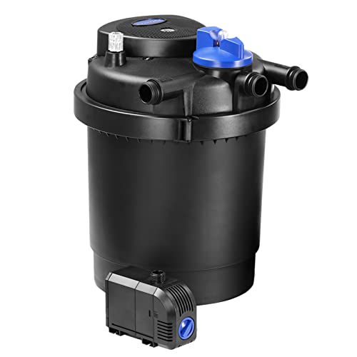 Gardebruk® Teichdruckfilter 16L 6000 Liter 11 Watt UVC Lampe Komplettset Gartenteich Teichfilter Druckteichfilter Druckfilter