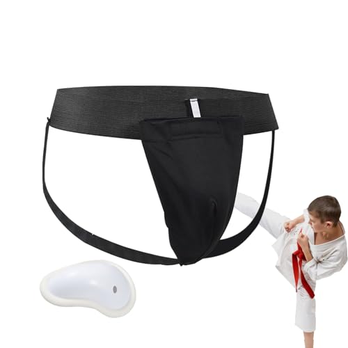Leistenschutz, Box -Leistenschutz,Kampfkunst Leistenschutz - Sportliche Unterstützer, Boxgeräte, Verstellbarer Kinderschutzbecher für thailändische Kickboxkunst