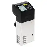 Buffalo 1.5 kW Tragbarer Sous Vide Edelstahl, Schwarz, Maximales Fassungsvermögen: 40 Liter, 5°C bis 99°C, LCD-Display, Leiser Tauchofen, Runde & flache Behälter, Professionell & Zuhause, DM868