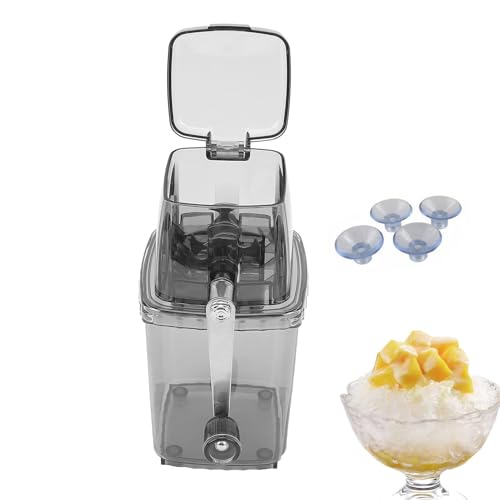 Mini Ice Crusher - Manuelles Eisrasiergerät für Küche, kompakte Maschine Crushed Ice | Tragbare Eisfahrzeug für Schneekegel, praktischer Eisbrecher für erfrischende Getränke
