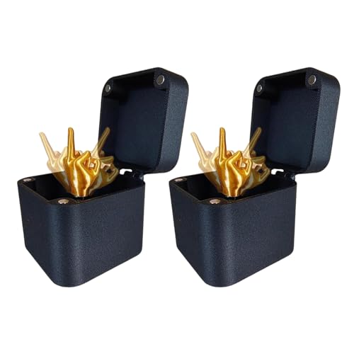 Gutertop 2 Stück Mittelfinger In Einer Box, Mittelfinger Geschenk, Box mit Mittelfinger für Erwachsene Büro- und Wohnkultur Fun Büroschreibtisch Deko