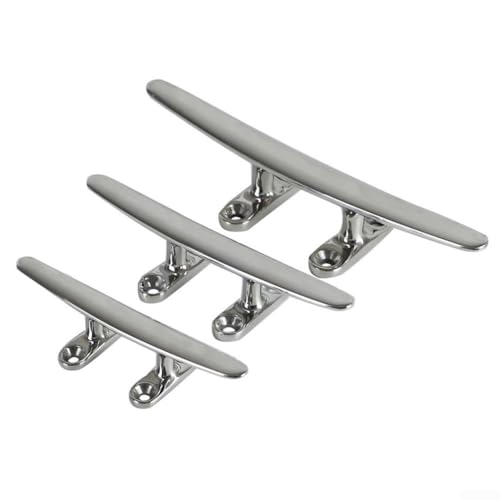 Festmacher mit vier Löchern in Marinequalität AISI 316 Edelstahl für Bootssicherheit (10,2 cm)