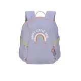 LÄSSIG Kleiner Kinderrucksack für Kita Kindertasche Krippenrucksack mit Brustgurt 3,5 Liter/Tiny Backpack Outdoor Rainbow pastel lilac