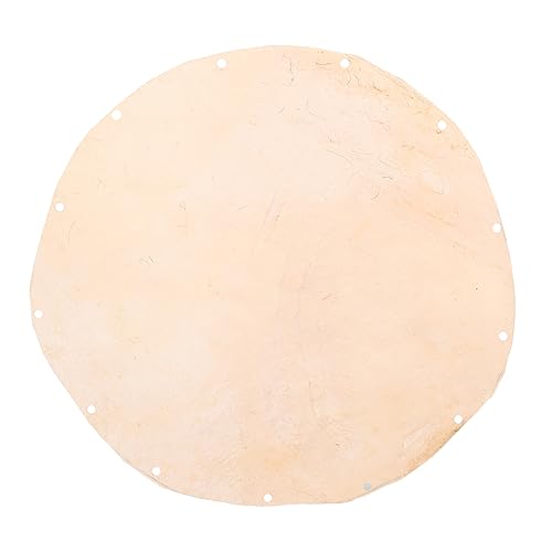 TOPPERFUN Drum Cover Percussion Hand Drum Skin African Drum Skin Drum Skins Skin for Drum Tamburin Skin Drum Goatskin Drum Leather Drum Supplies Replace Instrument Schaffell
