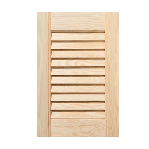 ben+camilla.com offene Lamellentür | 39,5 x 29,4 cm Natur | Hochwertige Massivholz Lamellentüren | Für Schrank- und Möbelbau | Kiefernholz unbehandelt