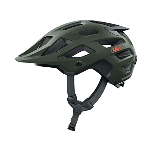 ABUS MTB-Helm Moventor 2.0 - komfortabler Fahrradhelm fürs Gelände - All-Mountain-Helm - für Damen und Herren - Grün Matt, L