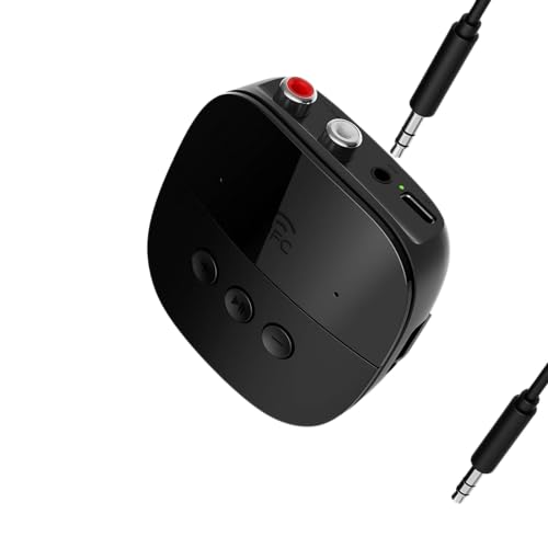 Bluetooth-Empfänger, BT 5. 2 Audio-Empfänger, mit NFC 3. 5mm AUX/RCA-Buchse, Plug-and-Play, Transmitter-Empfänger mit USB& TF-Karten-Slot, für Heim-Stereo/TV/Lautsprecher/PC