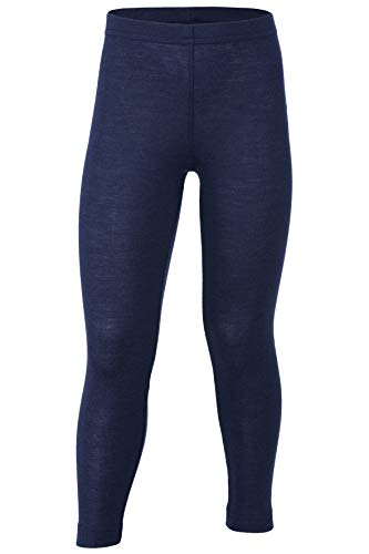 engel, Legging, Lange Unterhose, Wolle Seide, Grösse 92-176, 5 Farben (104, Marine)