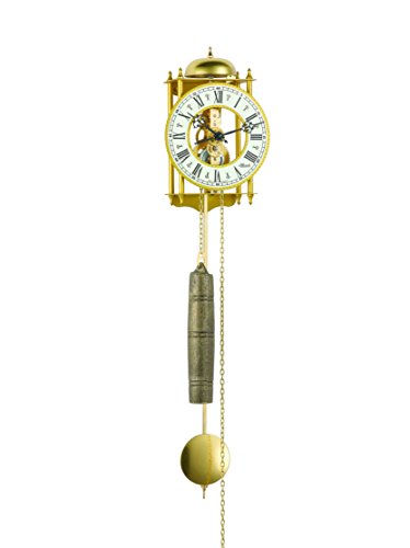 Hermle Uhrenmanufaktur Wanduhr, Schmiedeeisen, Gold, 62cm x 15cm x 10cm