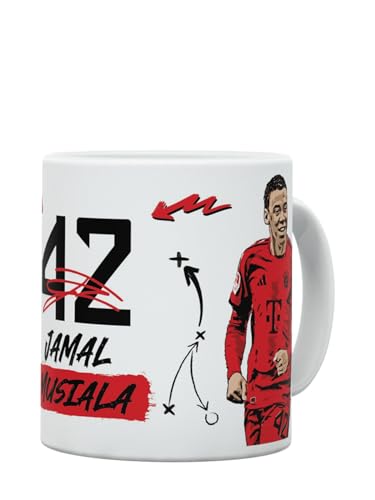 FC Bayern München | Tasse Jamal Musiala | Weiß | 0,3 l