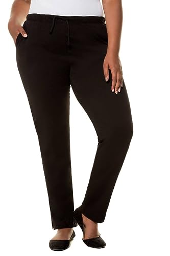 Ulla Popken Damen Hose BHs, Schwarz, 50-52 EU