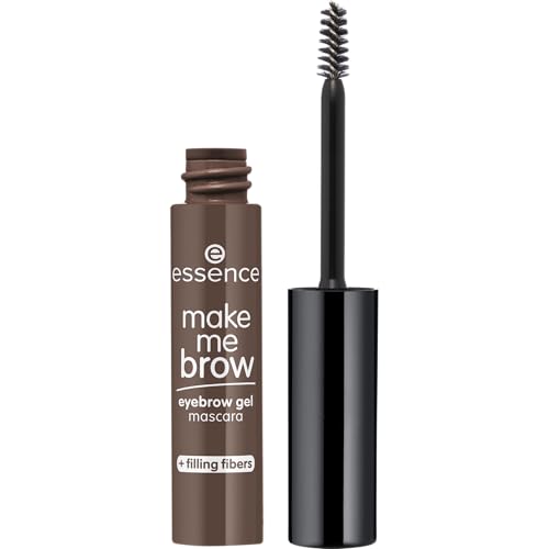 essence make me BROW eyebrow gel mascara, Augenbrauengel, Nr. 07, Braun, definierend, gelig, vegan, ohne Mikroplastikpartikel, Nanopartikel frei, ohne Parfüm, 1er Pack (3.8ml)