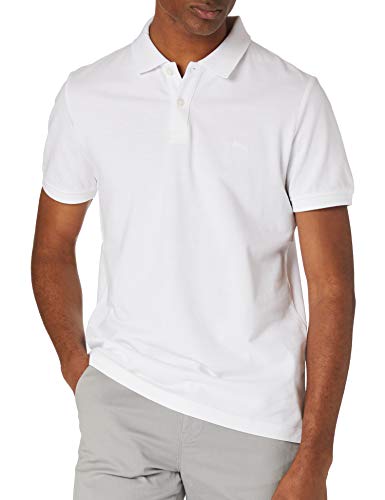 s.Oliver Herren Poloshirt Kurzarm Regular Fit Polohemd, Blanco (White), S