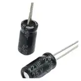 20pcs/lot P84 25V 22UF aluminum electrolytic capacitor size 4 * 7 22UF25V 20% Capacitance