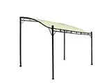 DEGAMO Anbaupavillon Mantova 300x250cm, Stahlgestell + Dach wasserdicht Ecru