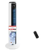 Levoit - DC Motor 20dB sehr leiser Turmventilator - 26W Ventilator - Fan mit Fernbedienung & Kühlung - Tower Fan mit 7,9m/s Geschwindigkeit - Standventilator mit 4 Modi/12 Stufen/12 Std Timer