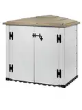 Tuscany Evo V50.08.004 Garden shed, Beige, 131 x 88 x 133 cm Mülltonnenbox Evo 100