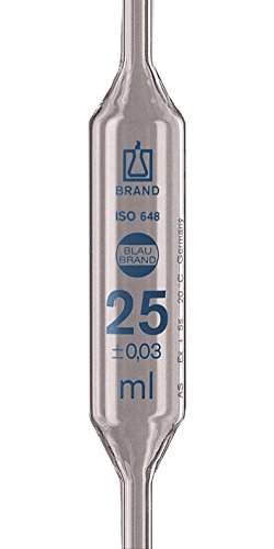 neoLab 4-4030 Vollpipetten Klasse AS, Blaubrand, 100 mL (6-er Pack)