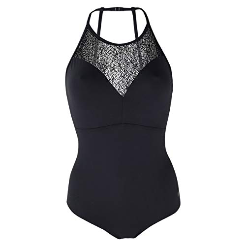 LULLI Dancewear Damen Ballett Trikot/Body/Leotard Edith ärmellos - Farbe: Schwarz - Größe: M