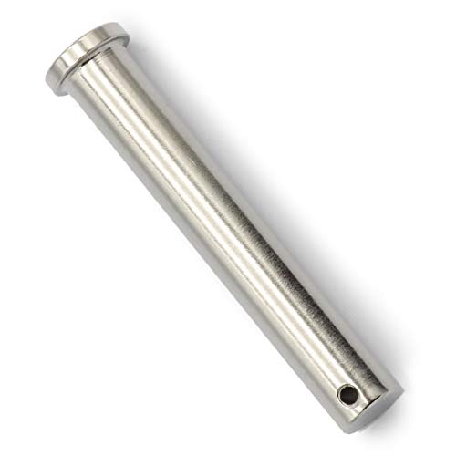 DIOS24 3 Stück Steckbolzen 12 x 75 mm (Größe und Menge wählbar) - Edelstahl V4A - Splintbolzen Sicherungsbolzen Stecksplint