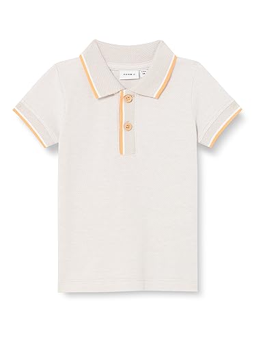 NAME IT Baby-Jungen NBMJASIO SS Polo TOP Poloshirt, Dusty Blue, 50