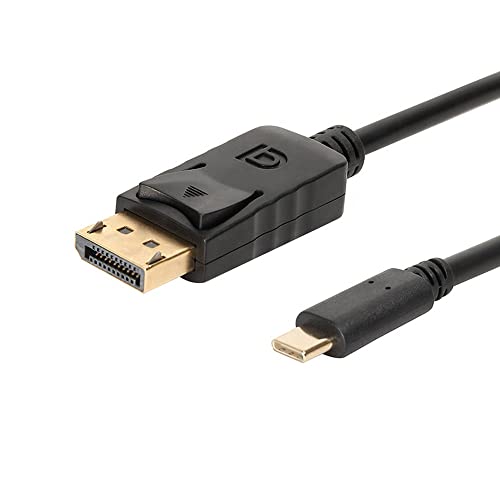Elektronik-Technik USB-C Stecker auf DP Stecker Kabel Displayport Adapterkabel PC Monitor Vergoldet 4K/ Smartphone PC Computer Laptop Monitor TV (3 m)
