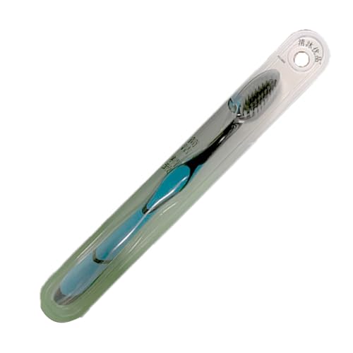 Zahnbürste – Hand-Kohlezahnbürste mit ergonomischem Griff, 1 Zahnfleckenentfernung, Zahnbürste für Zuhause, Reisen, Übernachtung, Camping, Schulwohnheim