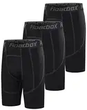 Roadbox Performance Kompressionsshorts für Jungen - Schnelltrocknendes Baselayer Unterhose Tights Kurz Hose Laufunterwäsche für Baseball Fußball Hockey