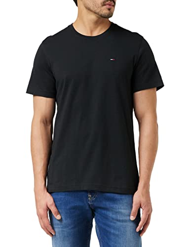 Tommy Jeans Herren T-Shirt Kurzarm TJM Original Slim Fit, Schwarz (Tommy Black), M