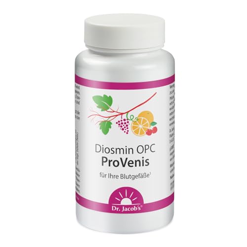 Diosmin OPC ProVenis I Für die Blutgefäße¹ I Innovativer Diosmin-Flavonoid-Komplex µsmin® Plus I Polyphenole und OPC aus Traubenkernen und roten Weinrebenblättern I 90 Kapseln, 45 Portionen I vegan