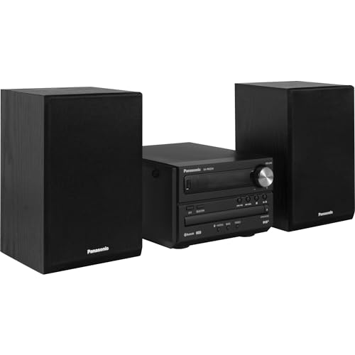 Panasonic SC-PM254EG-K Micro- mit HiFi-System (Bluetooth, DAB+, CD, UKW , 20 W RMS) schwarz